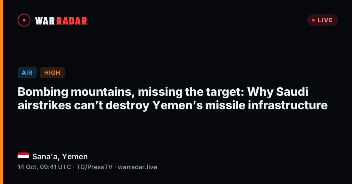 Bombing mountains, missing the target: Why Saudi airstrikes can’t ...